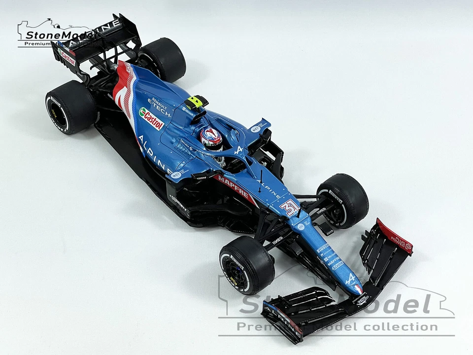 Alpine Renault F1 A521 #31 Esteban Ocon Hungary GP Winner 2021 2021 1:18 Solido - Image 4 of 4