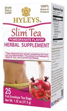Hyleys Slim Tea Pomegranate Flavor - Weight Loss Herbal Supplement Cleanse and D