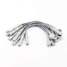 10/set ECG/EKG Banana 4.0mm Plug to Snap Adapter for Medical Leadwire Electrodes