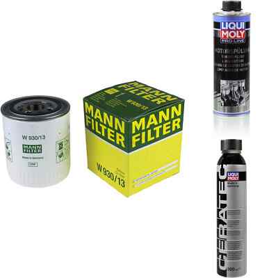 MANN-FILTER ÖLFILTER W 930/13 + LIQUI MOLY Cera Tec 3721 + Motorspülung 2427