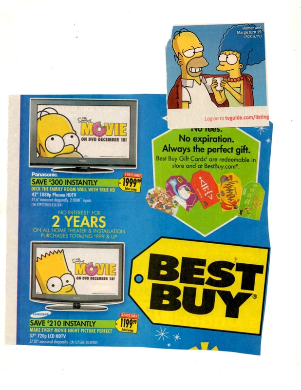 animate tv show THE SIMPSONS: 45 separate, original clippings pages lot bart etc