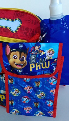PAW Patrol Niños Niñas Mochila Escolar Fiambrera Bolsa de Libros Juego de 5 Piezas Juguete de Regalo - Imagen 6 de 9