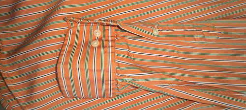 Polo uomo Ralph Lauren camicia 16 1/2 34-35 manica lunga righe vestibilità personalizzata L - Foto 6 di 8