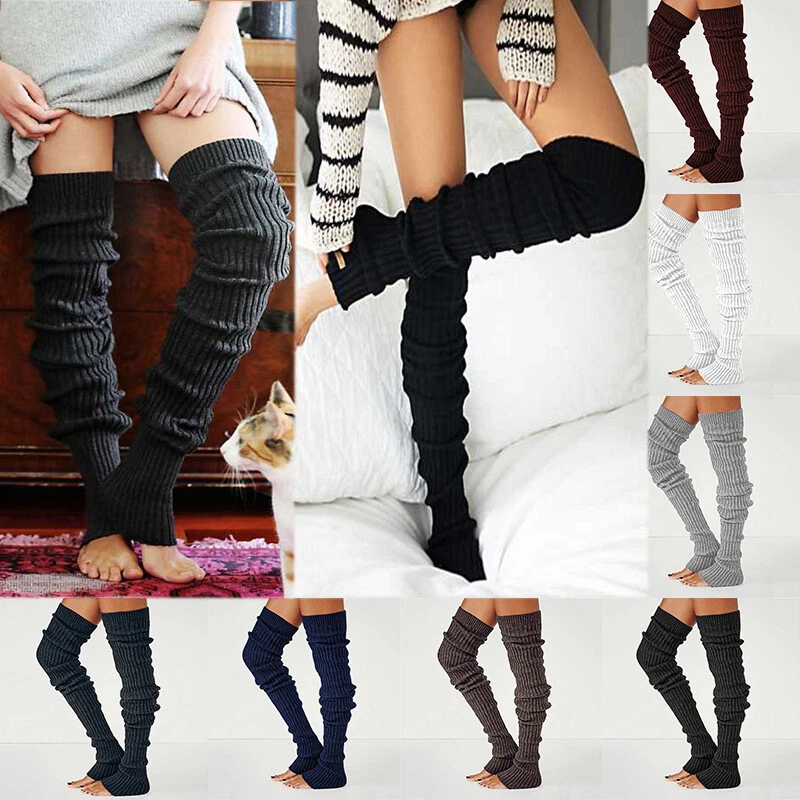 Knee high boots cheap with thigh high socks