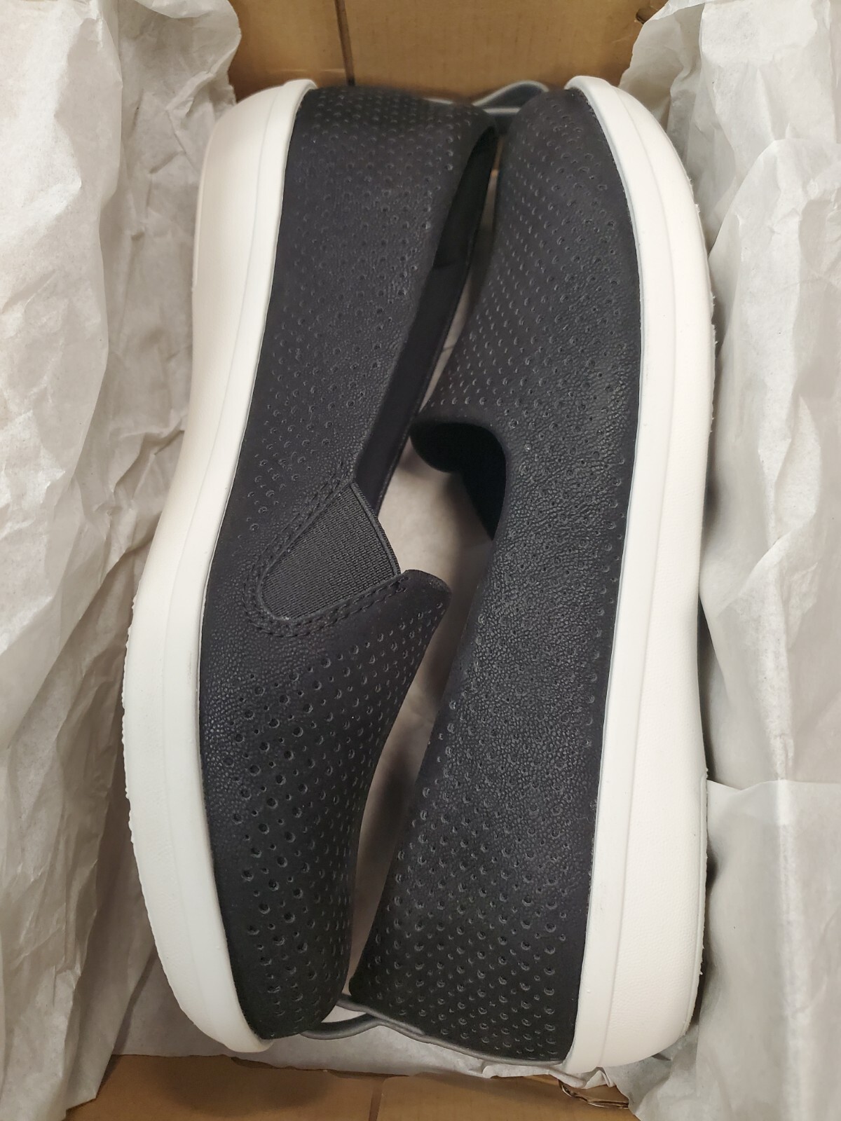 Clarks Womens Ayla Blair Black Synthetic Nubuck Casual Flats Size