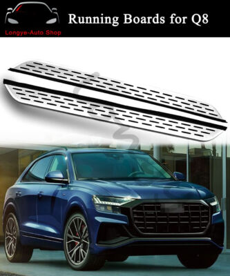 2 STCK. Trittbretter Side Step Nerf Bars Pedale passt für Audi Q8 2020-2023