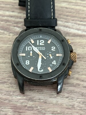 Mens Fossil Machine Black Dail Chronograph FS5066 121504 100