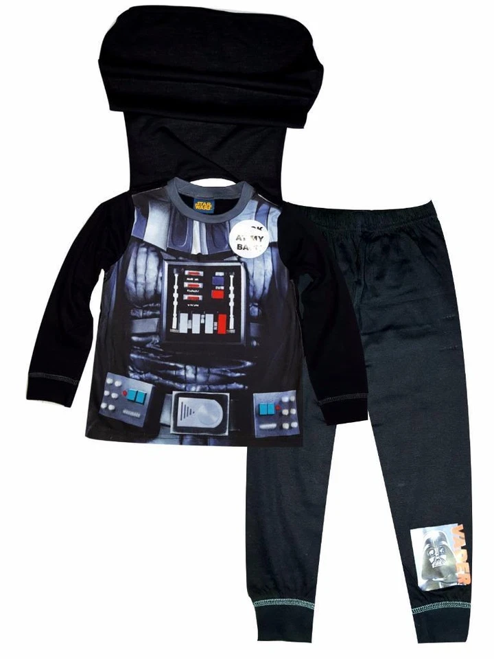 Jungen Star Wars Darth Vader Verkleidung Neuheit Kostüm Pyjama Pj Age 2-8 Jahre - Bild 1 von 1