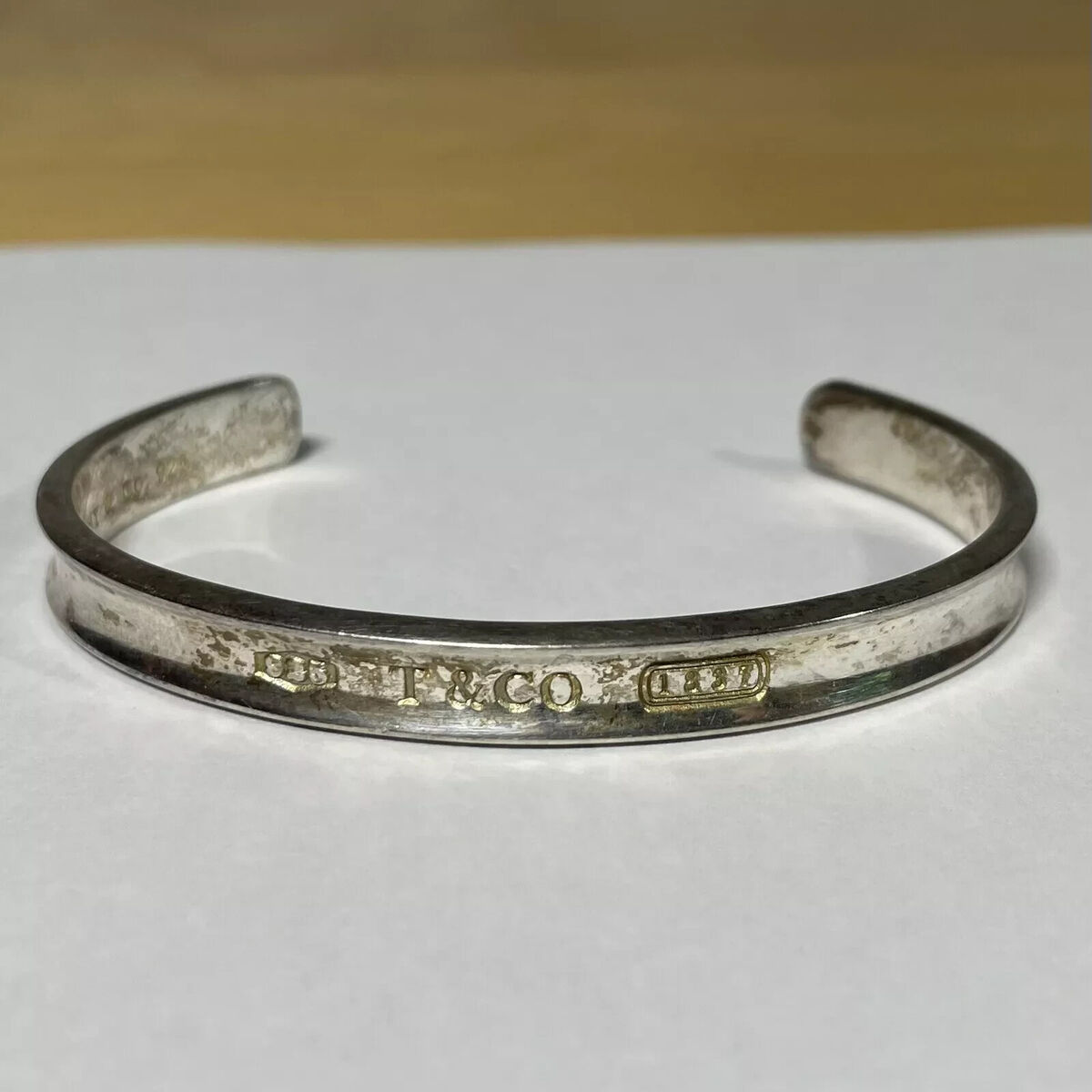 1997 Tiffany & Co 925 T & CO 1837 Sterling Silver Cuff 1997 Tiffany & Co 925 T & CO 1837 Sterling Silver Cuff