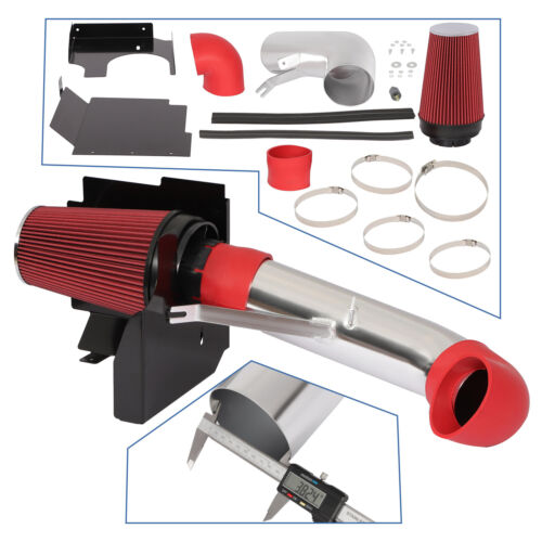 Cold Air Intake with Heat Shield For GMC Sierra 1500 2500 3500 6.0L 6.6L 8.1L - Picture 2 of 10