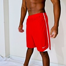 Nike Vintage NWT Rare Soccer Shorts Nylon Smooth Red Small