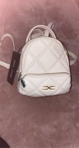 ladies white backpack