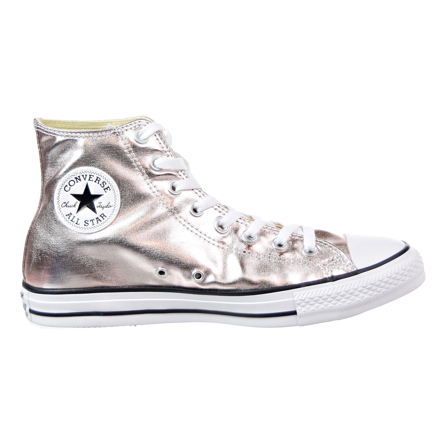 black and rose gold converse high tops