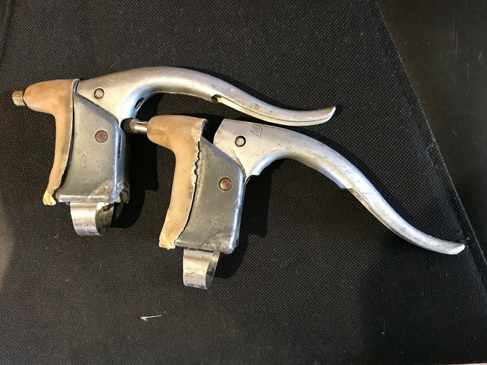 NOS 1950s Dural Brake Levers / MAFAC BEBOREX CAMPAGNOLO UNIVERSAL CLB