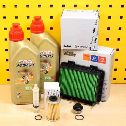 Original Set Filtro de Aceite Castrol 10W40 Para: Husqvarna Svartpilen 125 200
