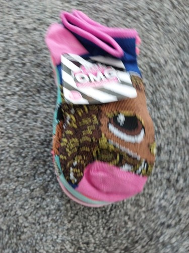LOL Surprise 5 Pairs Kids Socks OMG Outrageous Millennium Girl 10 - 4 New - Picture 10 of 15