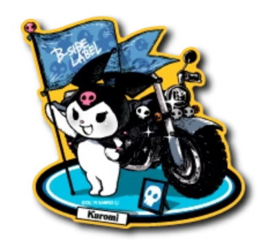 B - SIDE LABEL Sticker Sanrio Bike Kuromi Japan NEW | eBay