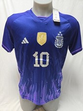 *NEW W TAG* Lionel Messi #10 Soccer Jersey  FIFA World Champions 2022 M AFA