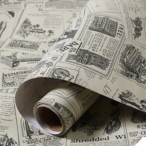 Dettagli Su Vintage Giornale Vinile Autoadesivo Carta Da Parati Rotolo Camera Da Letto Salotto 3m Mostra Il Titolo Originale