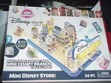 NEW Zuru Mini Brands DISNEY STORE Edition Mini Store DISPLAY + 5 SURPRISE MINIS