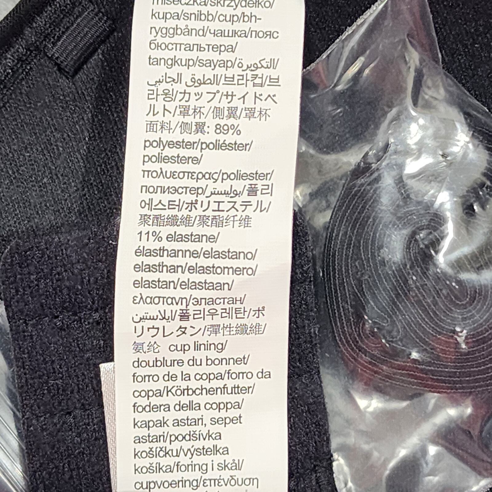 Calvin Klein Strapless Bra 32D Black Lightly Lined Constant QF5528 thumbnail 10