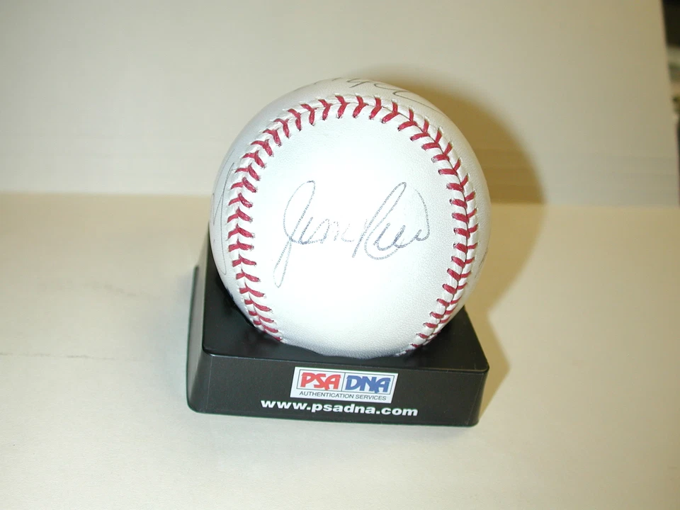 Goose Gossage, Whitey Ford, Jim Rice, Luis Tiant, Jim Leyritz Signed Baseball - Image 4 of 4