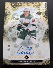 2024-25 UD Black Diamond Rookie Diamond Futures Auto Liam Ohgren BDF-LO 27/35
