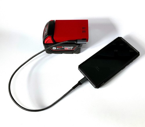 Cargador de batería Milwaukee USB C súper rápido teléfono portátil tableta alta potencia 65w - Imagen 4 de 9