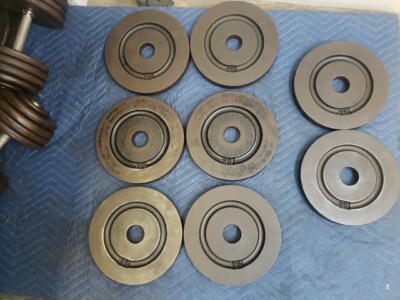York Milled 25lb (Pairx2) Olympic Weight Plates. Rare, Vintage.Post Is 2 Plates