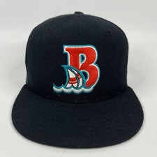 Vintage Bowie Baysox Hat Cap Fitted Mens 7 Wool Minor Baseball New Era 5950 USA