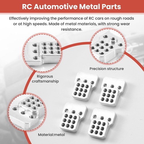 Kits de soporte de torre de choque de metal para automóvil de radiocontrol de 4 piezas amortiguadores extensión2197 - Imagen 6 de 7