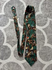 Polo Ralph Lauren Silk Tie Necktie Jockey Horse Equestrian Made In USA