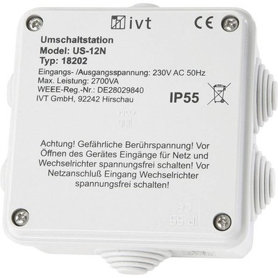 IVT Umschaltstation US-12N 2760 VA 18202 130 mm x 130 mm x 60 mm Passend für