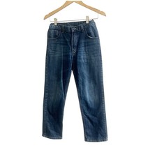 Wrangler Boys Jeans Size 16 Husky Adjustable Waist Medium Wash Straight Leg