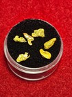 California Natural Gold Nuggets, 2.7  Grams in a Gem jar w/lid — photo 2