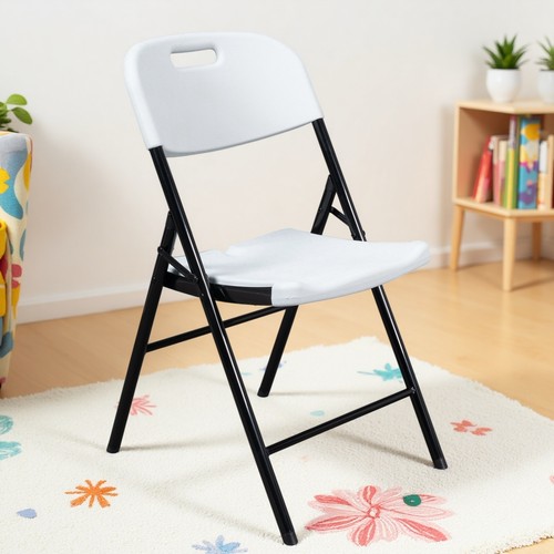 4-Pack Folding Chairs Set - Heavy Duty Patio Party Event Wedding Garden White - Picture 19 of 24