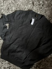 J Crew Cashmere Sweater - Men's Small  138.00 BE895 Charcoal Grey