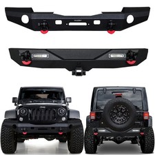 Vijay For 2007-2018 Jeep Wrangler Jk Steel Frontrear Bumper With Led Lights