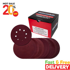 160 Pack 5 inch Sanding Discs 8-Hole Red Variety Pack Grit, Hook ,Loop Sandpaper 0.10 per gallon