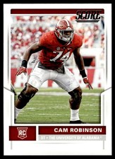 2017 Score Cam Robinson Rookie Alabama Crimson Tide #389