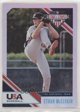 2020 USA Baseball Stars & Stripes Longevity Holo Foil 26/99 Ethan McElvain 03xg
