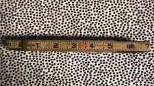 VINTAGE LUFKIN X46 RED END 72”Folding Ruler w/6”Brass EXTENSION Made In USA