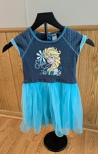 Disney  Frozen 'Princess Elsa' Dress  Size 6/6X  Tulle Skirt Overlay