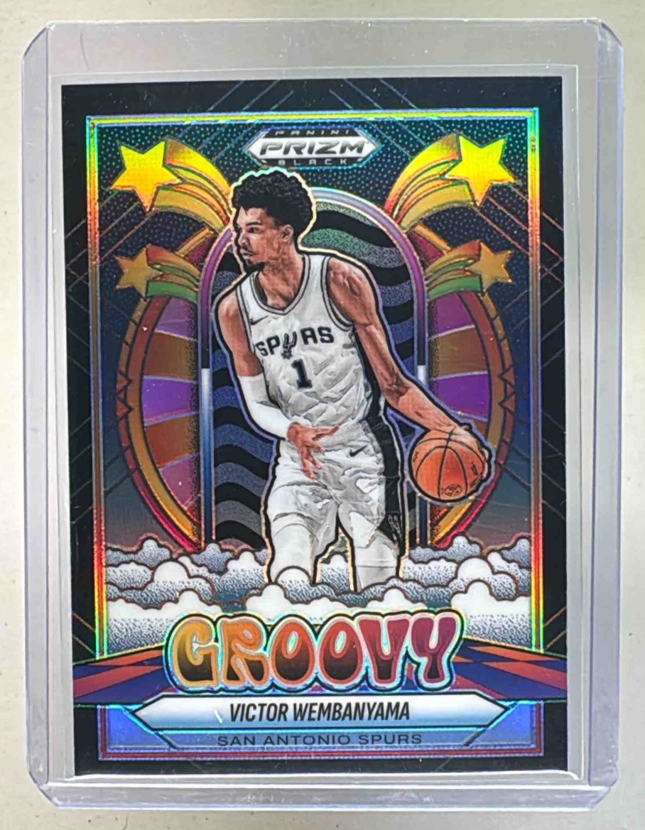 Victor Wembanyama 2024 Panini Prizm Black #3 Groovy