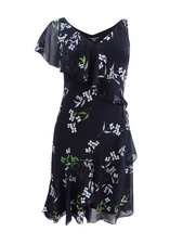 Lauren by Ralph Lauren Women's Ruffled Dress