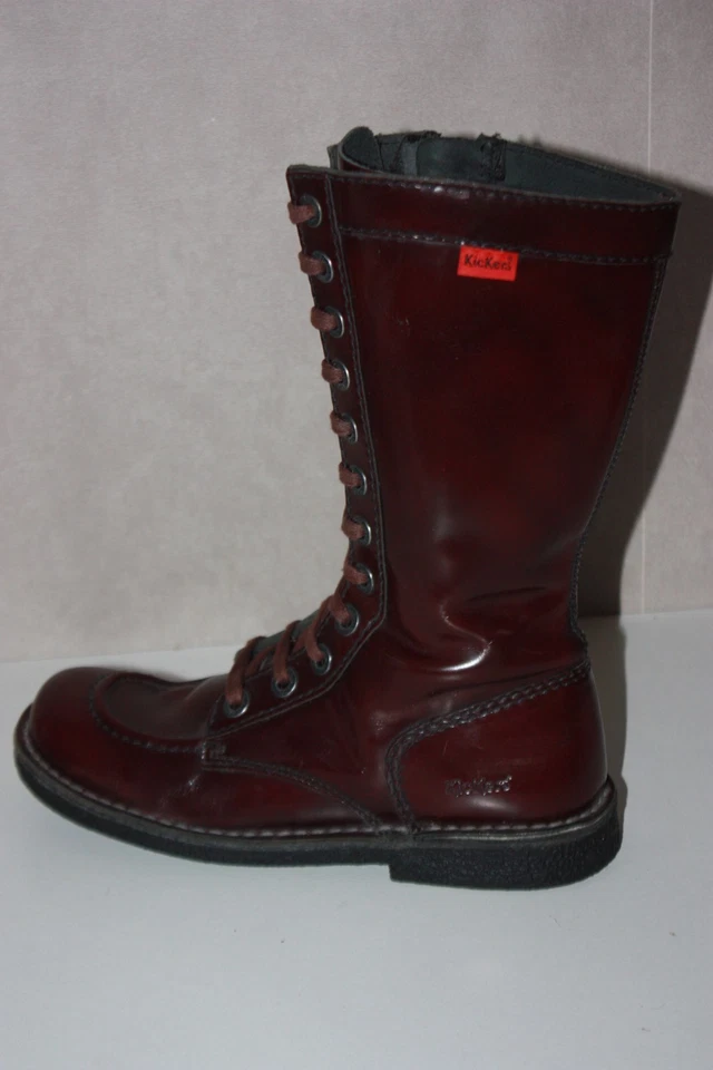 KICKERS Bottes Cuir Vernis Campari taille 37 BE - Photo 4/4