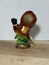 Hand Painted Pheasant Bird Figurine Japan Ceramic Porcelain Decor