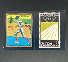 Stamps Munchen 1972 #75a / 75b - OLYMPIA 1896 - 1972 Panini - Olympic games
