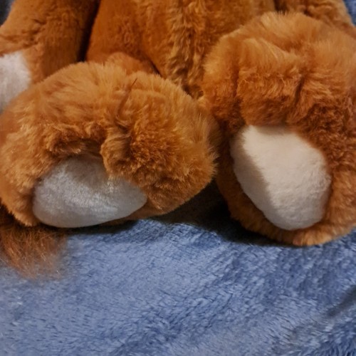 Vintage Commonwealth 1999 orange braun Löwe Raubkatze Plüschtier Stofftier 19 Zoll - Bild 6 von 11