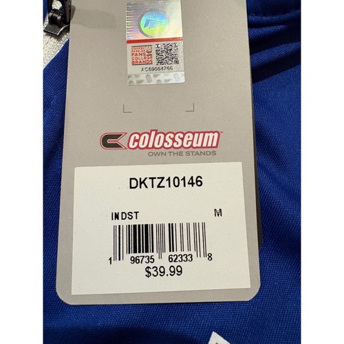 NWT Men's Medium Indiana State Colosseum Quarter Zip Pullover - Blue - Picture 5 of 5